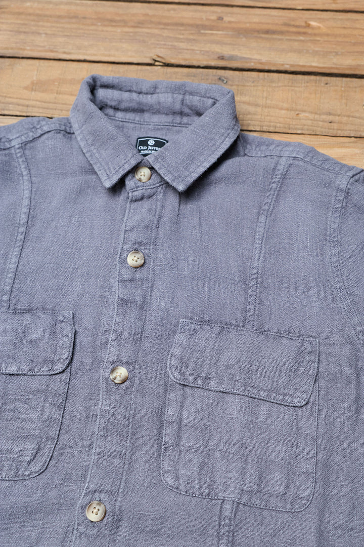 Sobrecamisa Fletcher Lino Cinza