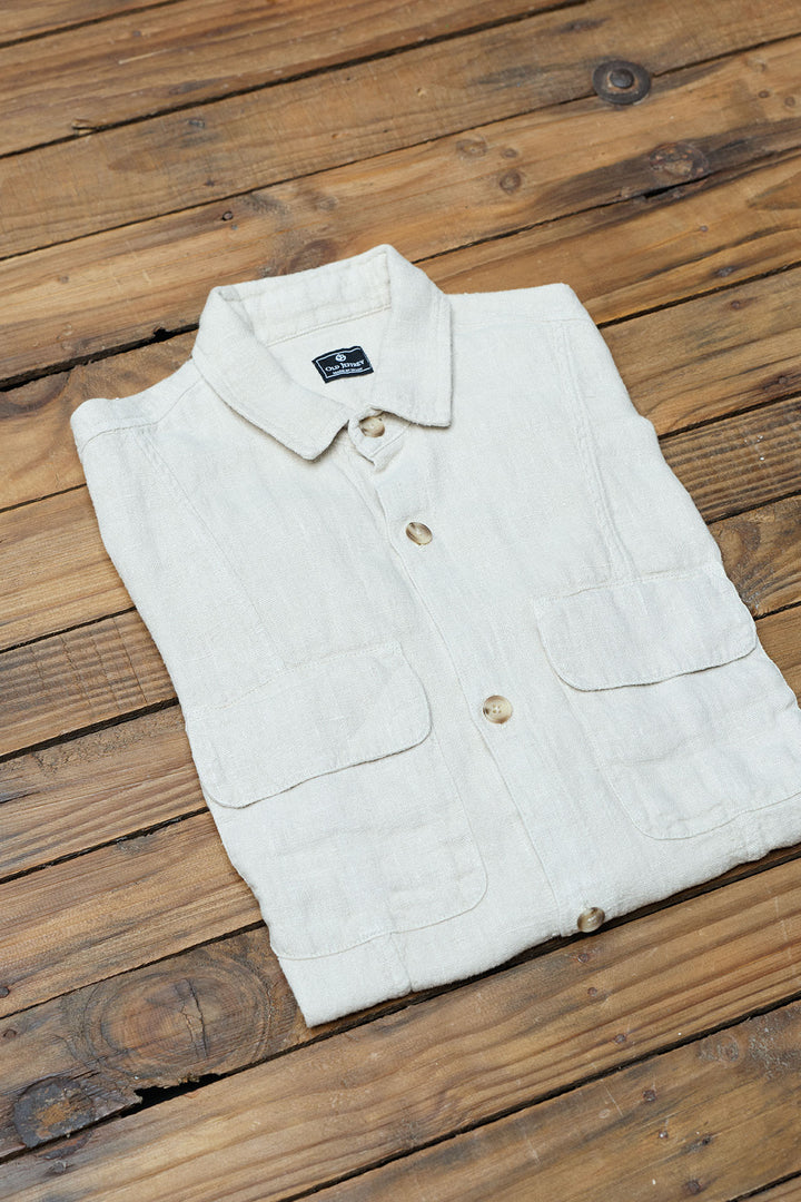 Sobrecamisa Fletcher Lino Beige