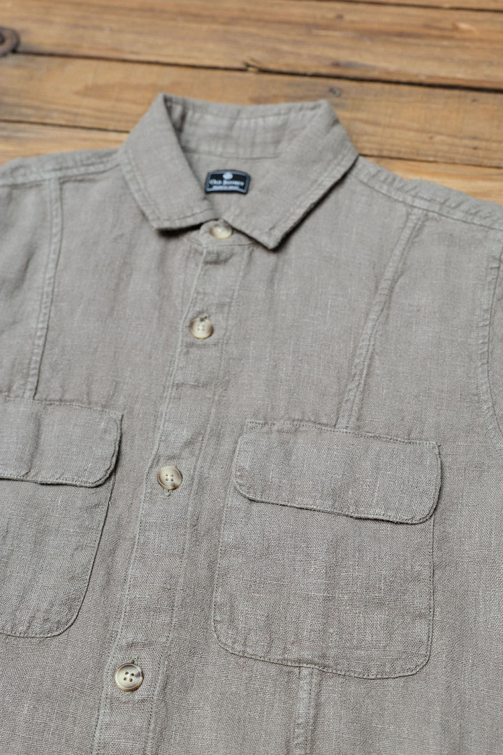 Sobrecamisa Fletcher Lino Marrón