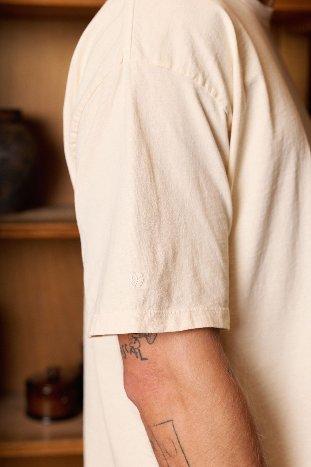 Camiseta Lisa Blanco Roto