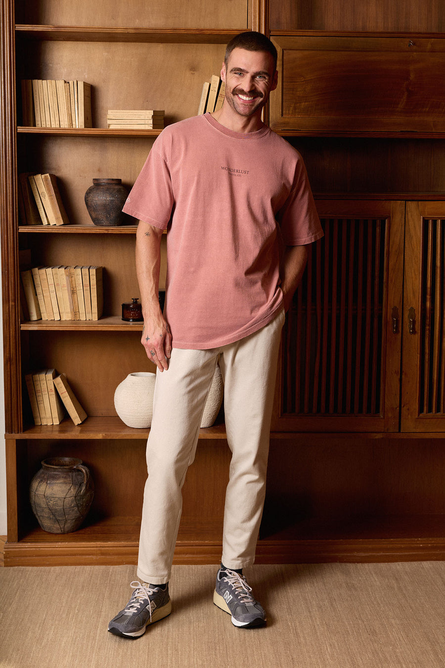 Ice Cotton Elastic Waist Pants