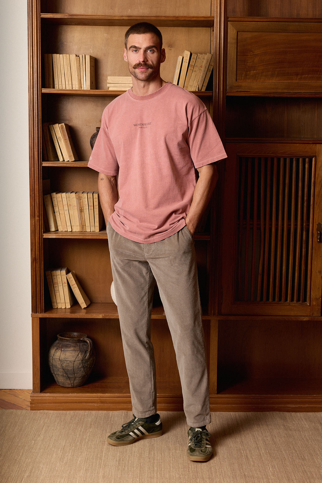 Pantalón Pana Cintura Goma Topo