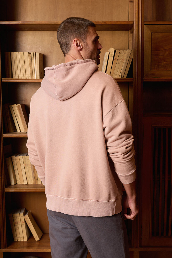 Sudadera Cremallera Salmón