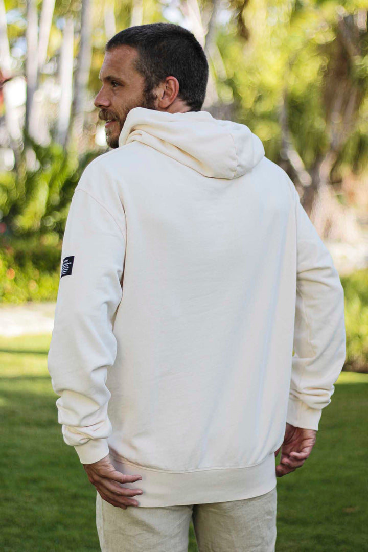 Hooded Sweatshirt Jeffrey´s Bay White Bone Alg. Organic