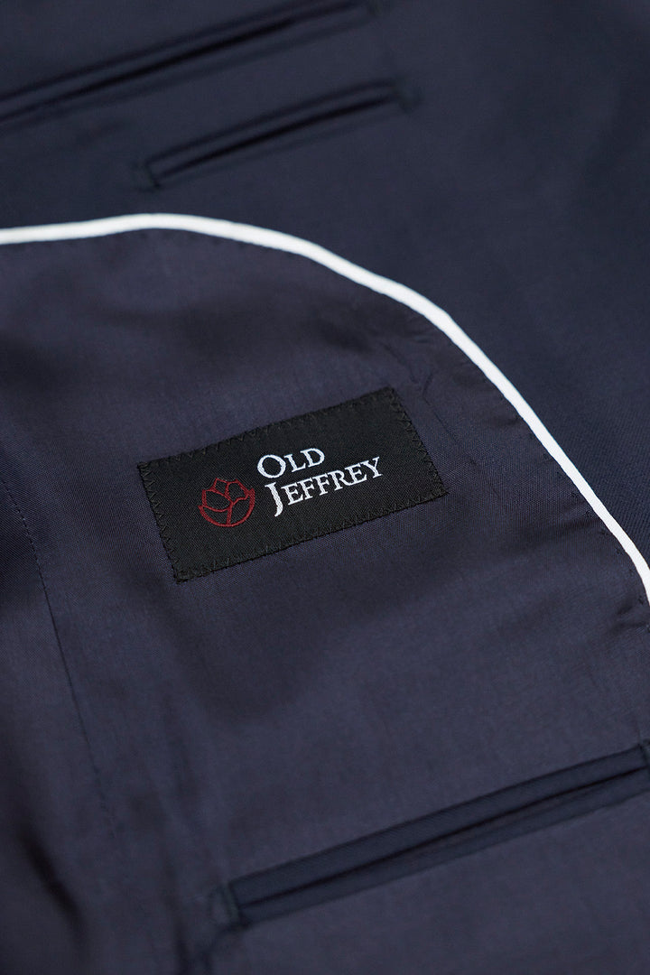 Navy Blue 3 Piece Suit with 10.5cm Peak Lapels