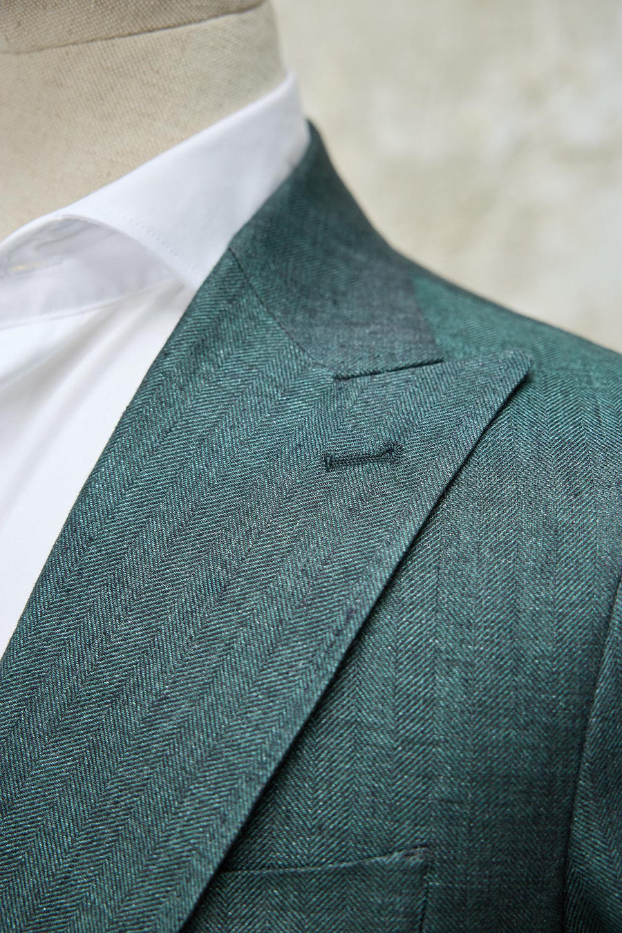 Traje MTM 2 Piezas Drapers 280g Espiga Verde