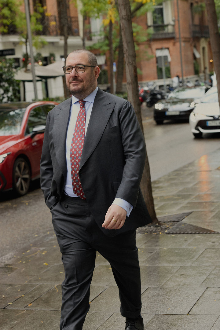 Traje MTM 2 Piezas  Loro Piana Tasmanian Super 170s Gris Plomo