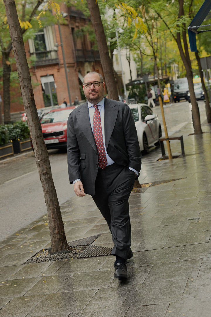 Traje MTM 2 Piezas  Loro Piana Tasmanian Super 170s Gris Plomo