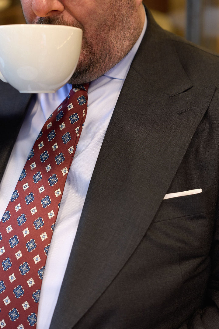 Traje MTM 2 Piezas  Loro Piana Tasmanian Super 170s Gris Plomo