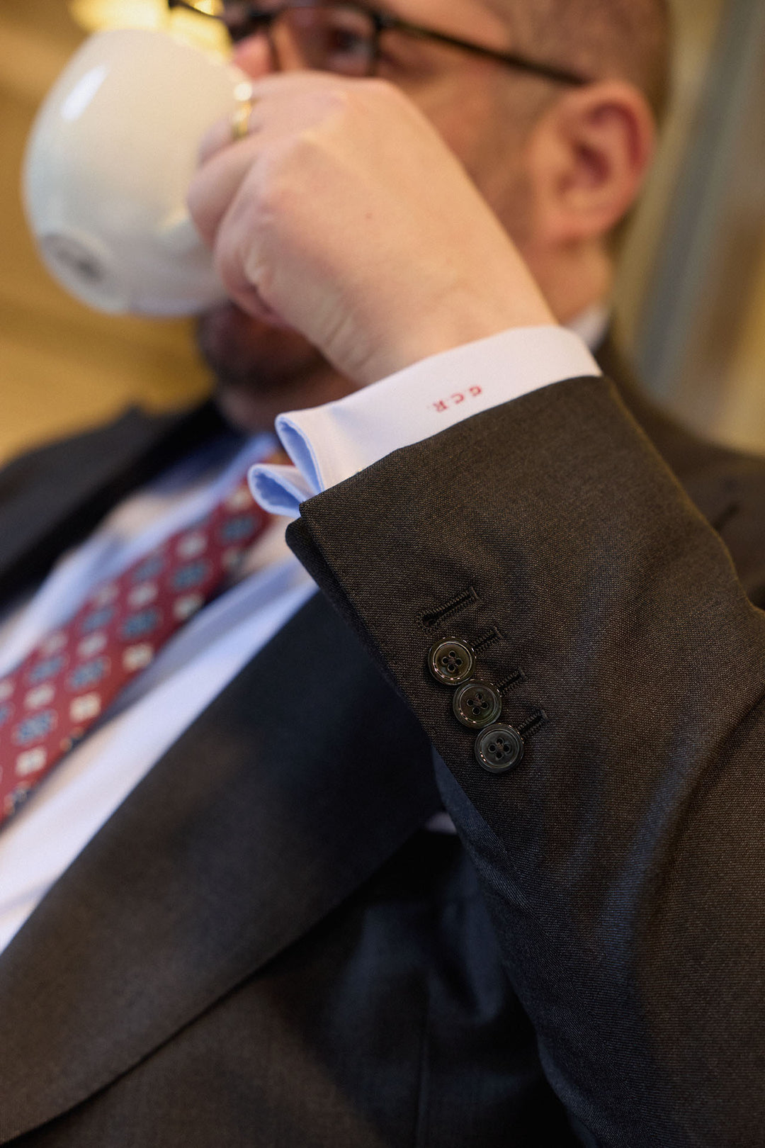 Traje MTM 2 Piezas  Loro Piana Tasmanian Super 170s Gris Plomo