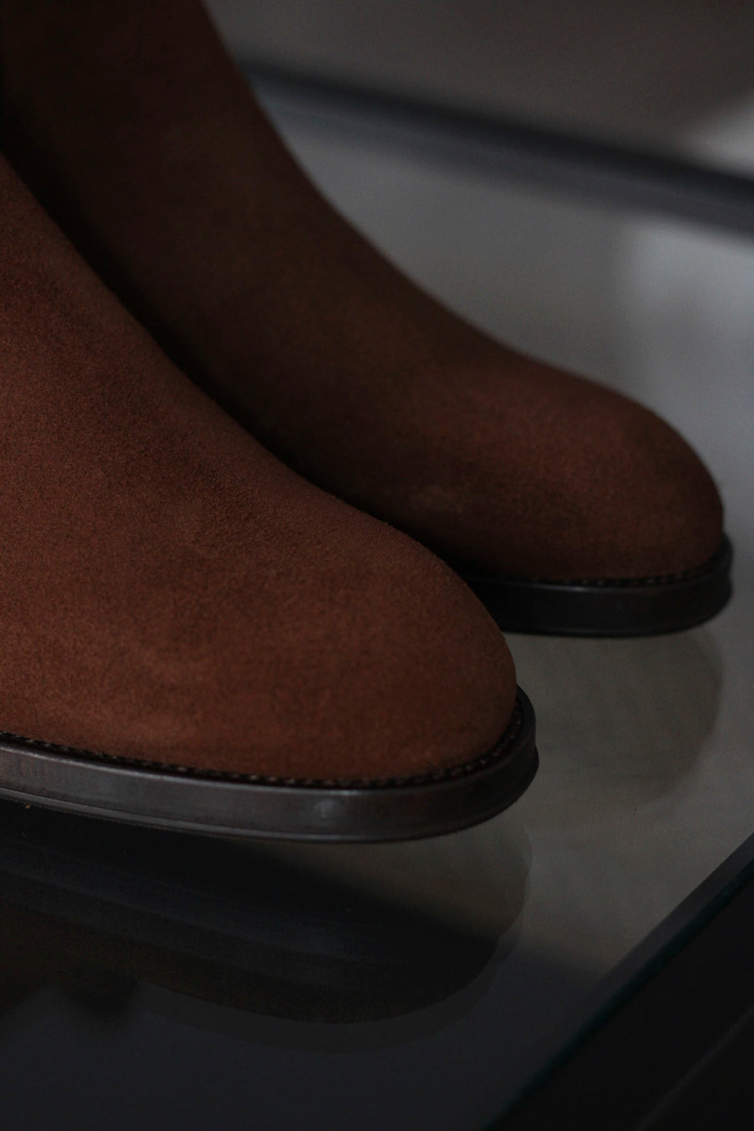 Fawn Brown Suede Chelsea Boot