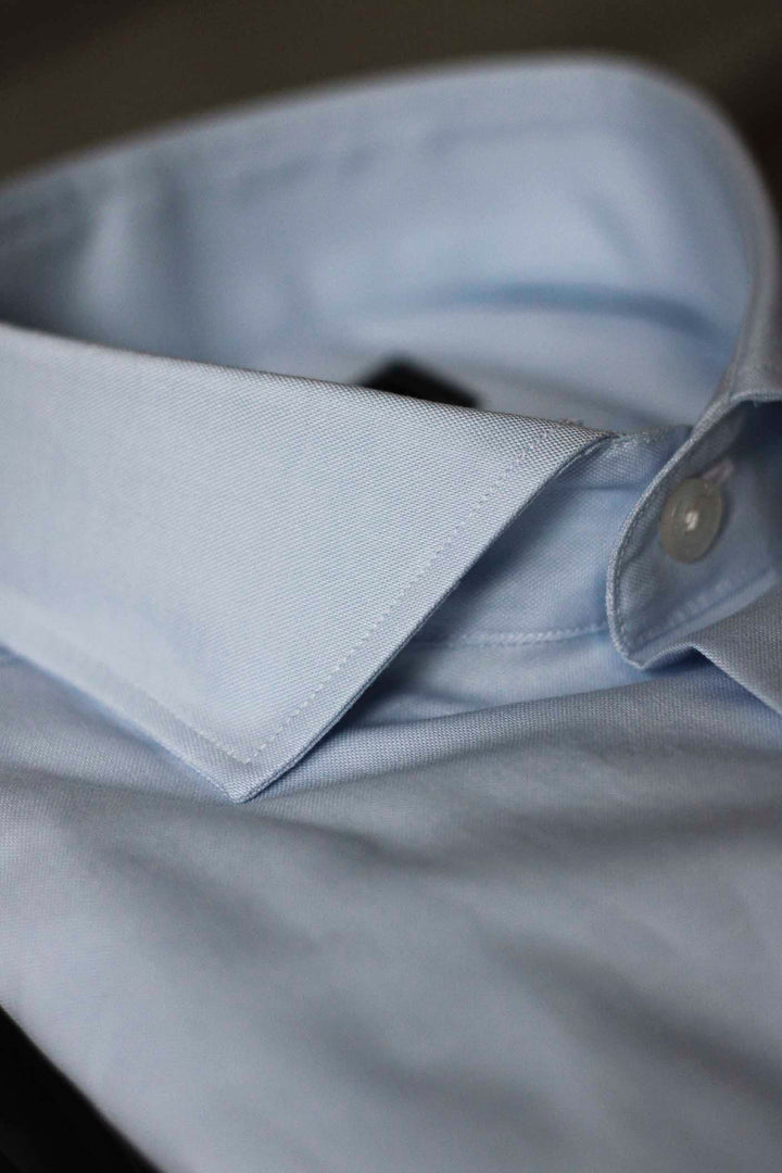 Light Blue Plain Dress Shirt WITH Cufflinks