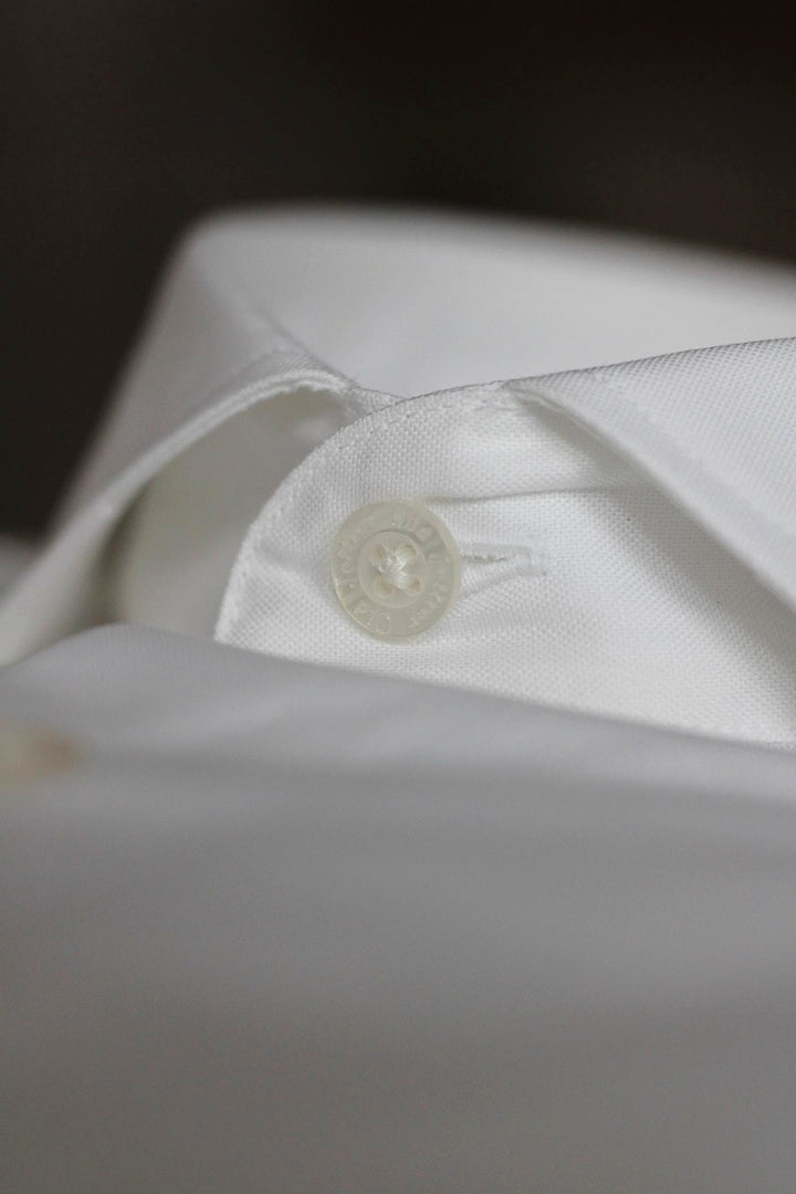 Plain White Dress Shirt WITHOUT Cufflinks