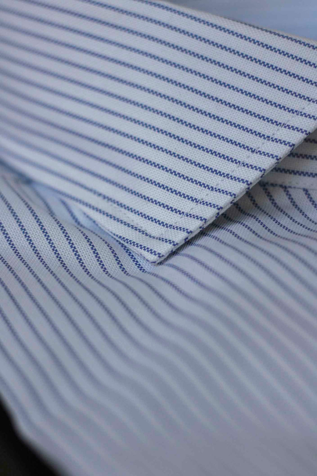Blue Stripe Dress Shirt WITHOUT cufflinks