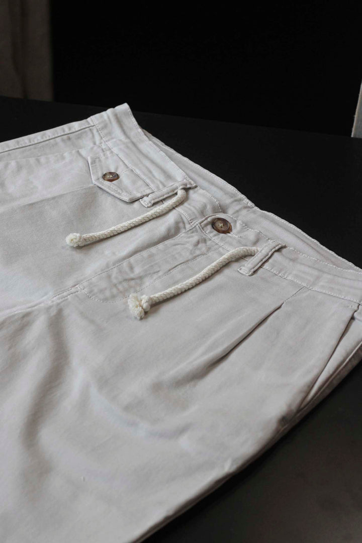 Ice Stone Chinos With Drawstring and Watchmaker Pocket