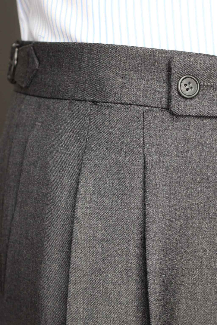 Medium gray double dart dress Trousers
