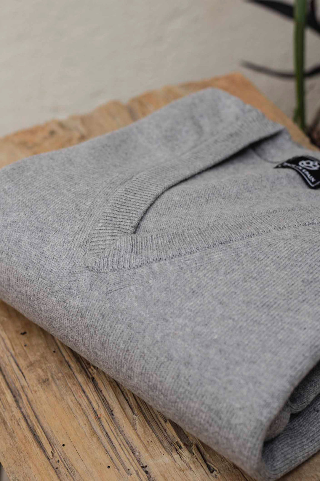 Ash Gray V-Neck Sweater 100% Cotton
