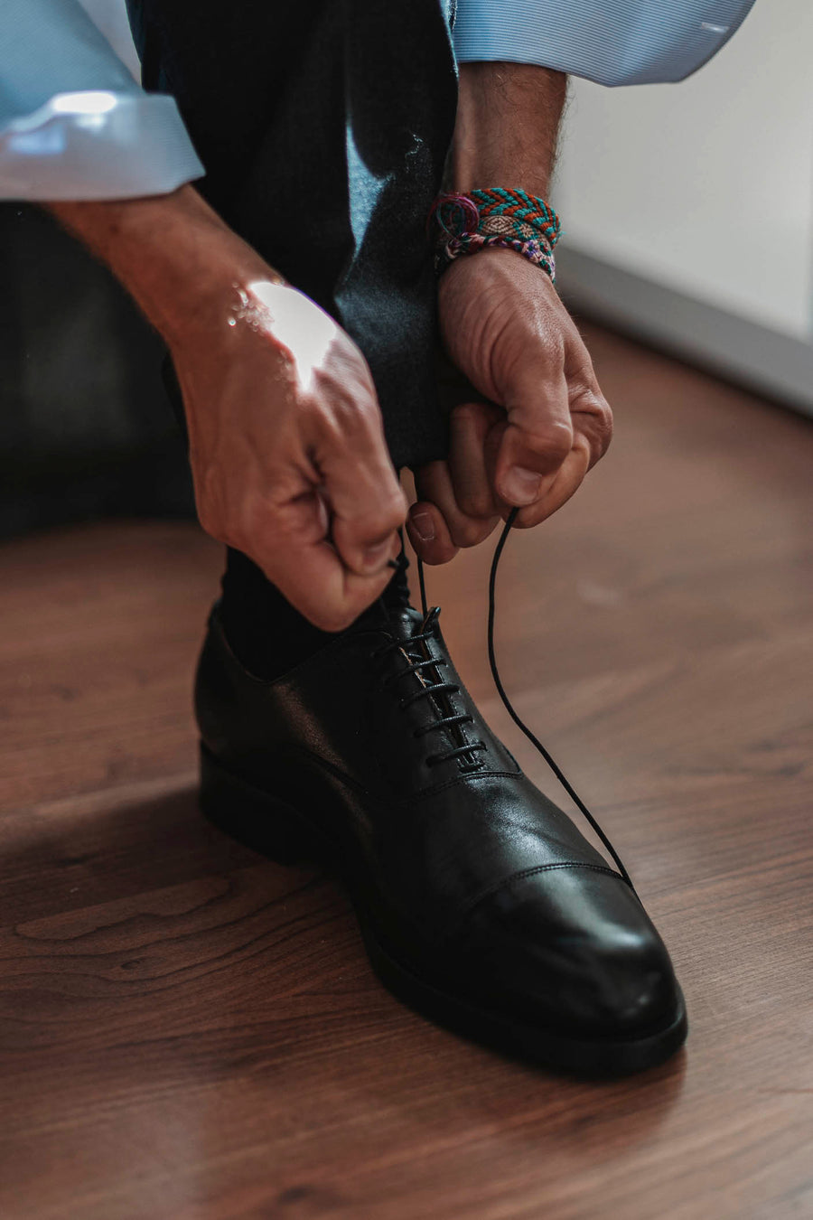 Zapato Oxford Negro Piel Boxcalf